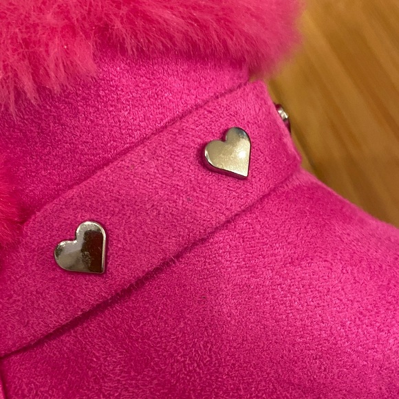 Skechers Kids' Fuchsia Boots with Heart Accents - Picture 7 of 7